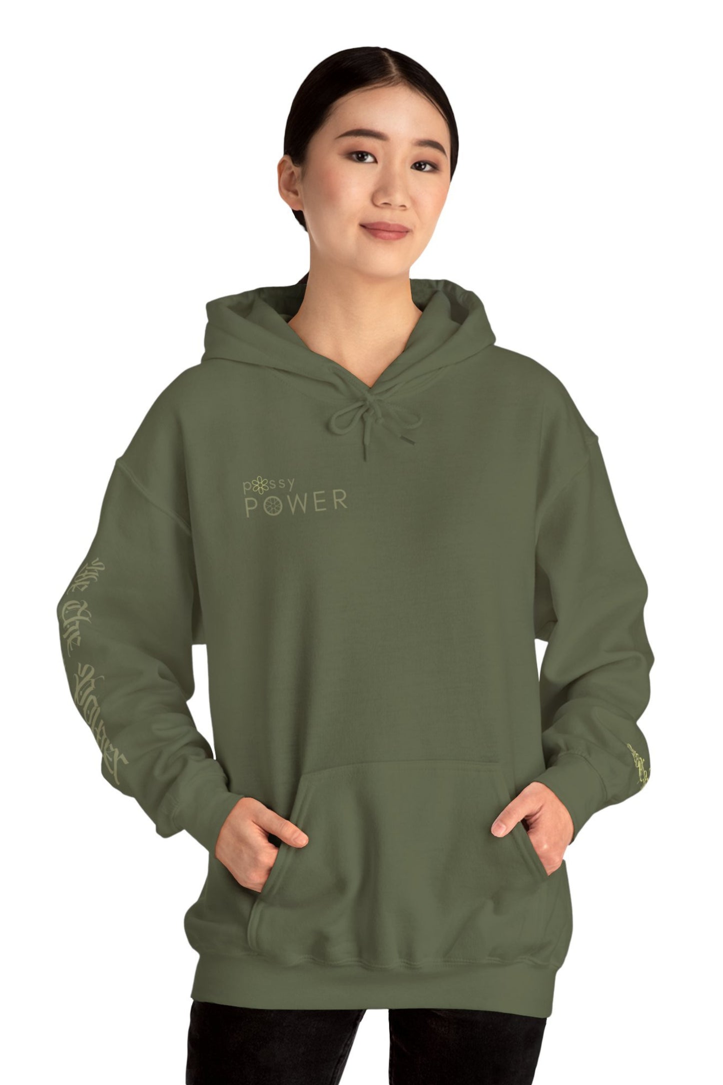 WTP | "P*ssy Power" Sage Logo Hoodie