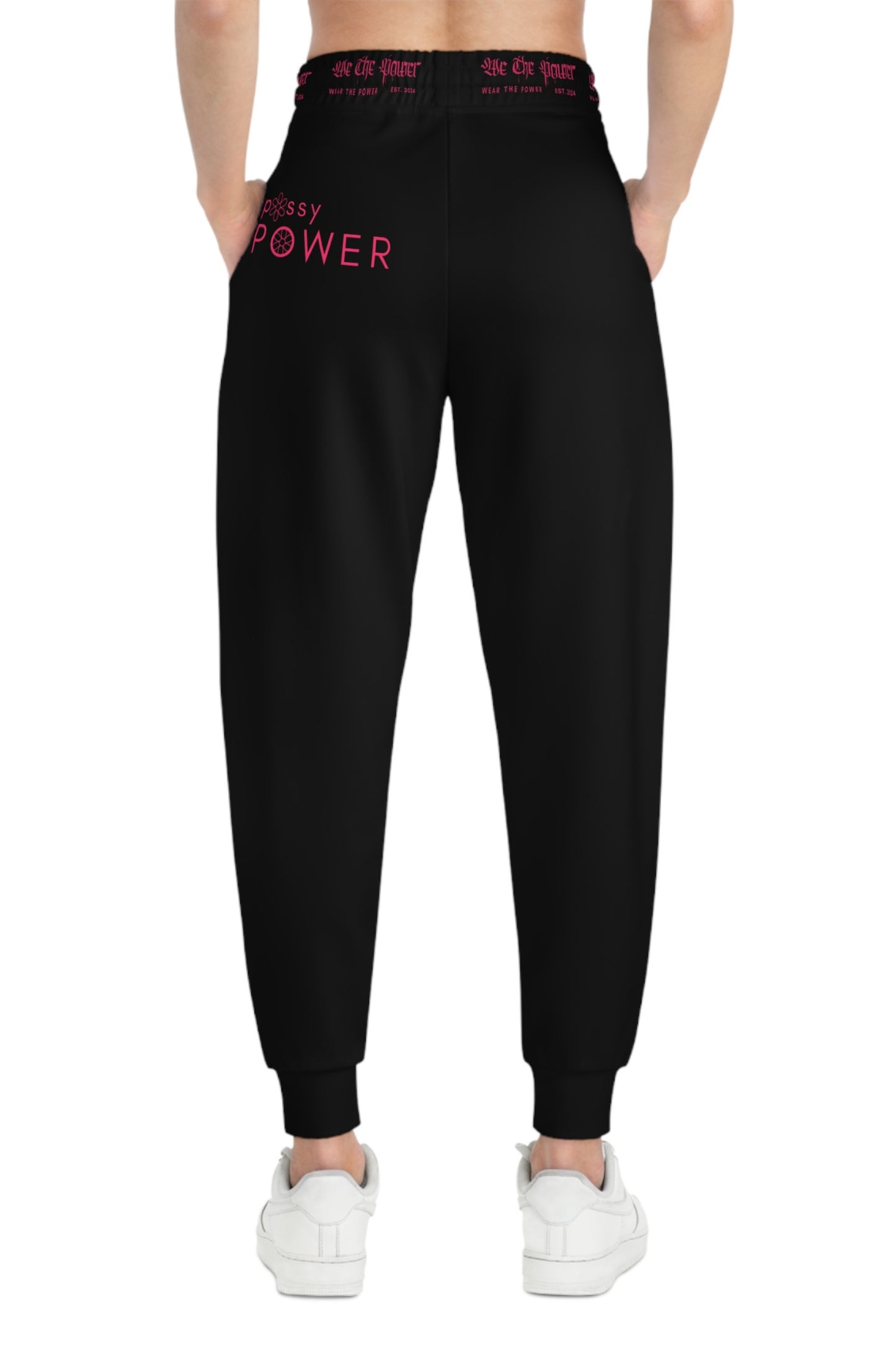 WTP | "P*ssy Power" Hot Pink Athletic Joggers