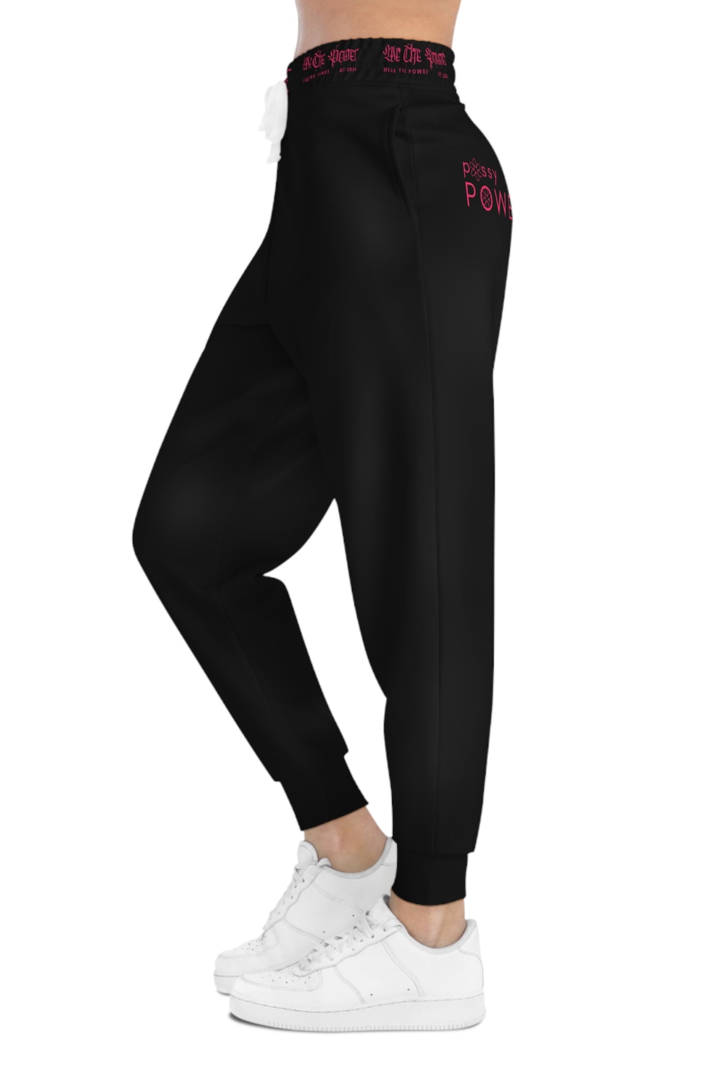 WTP | "P*ssy Power" Hot Pink Athletic Joggers