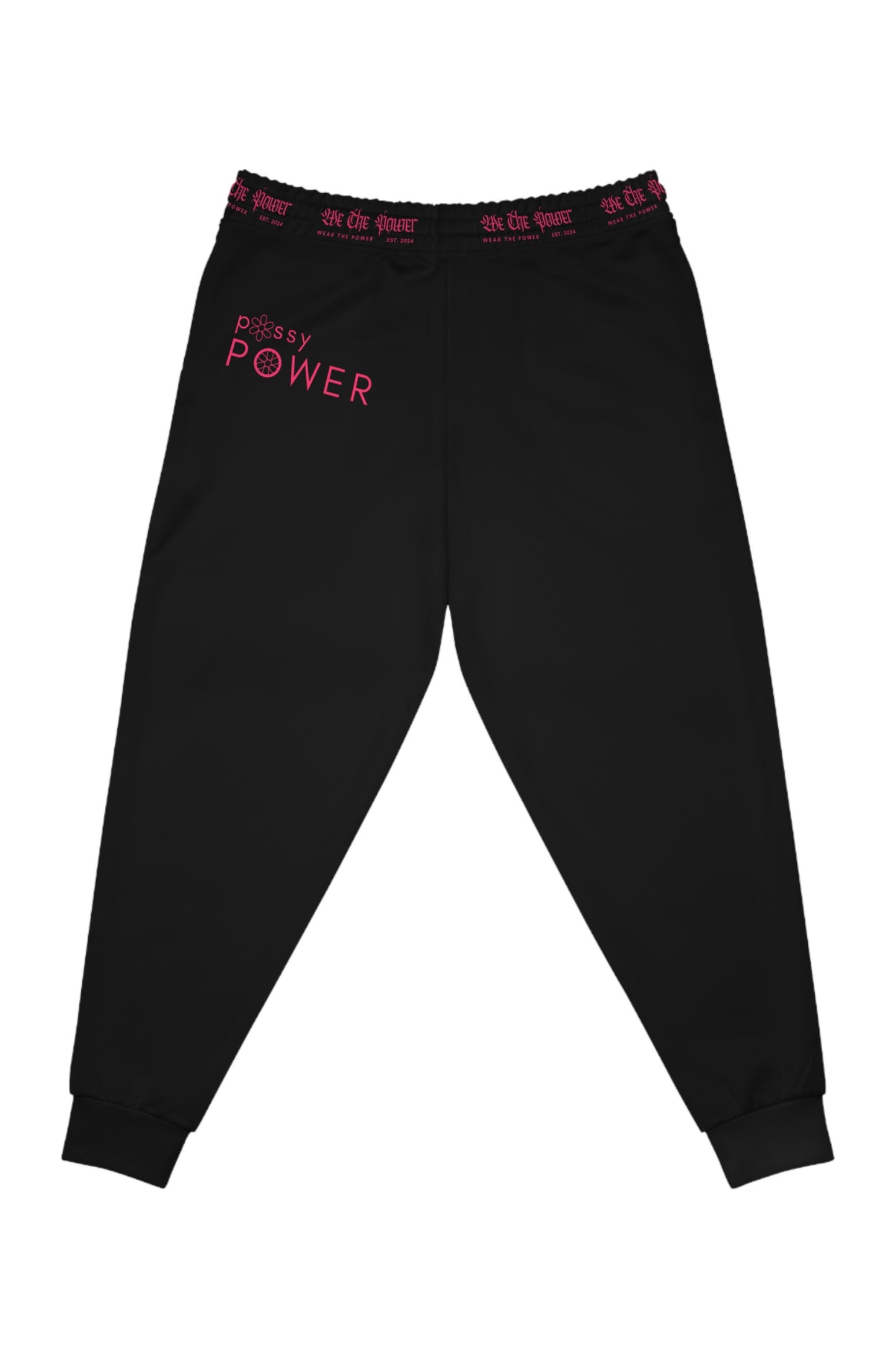 WTP | "P*ssy Power" Hot Pink Athletic Joggers
