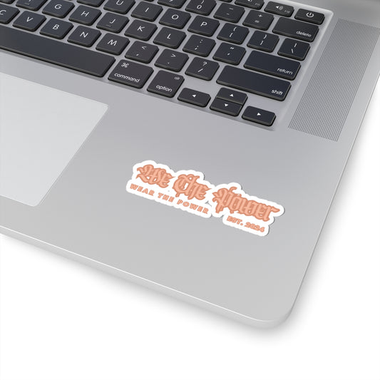 WTP | Peach "We The Power" Sticker