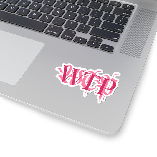 WTP Hot Pink Logo Sticker