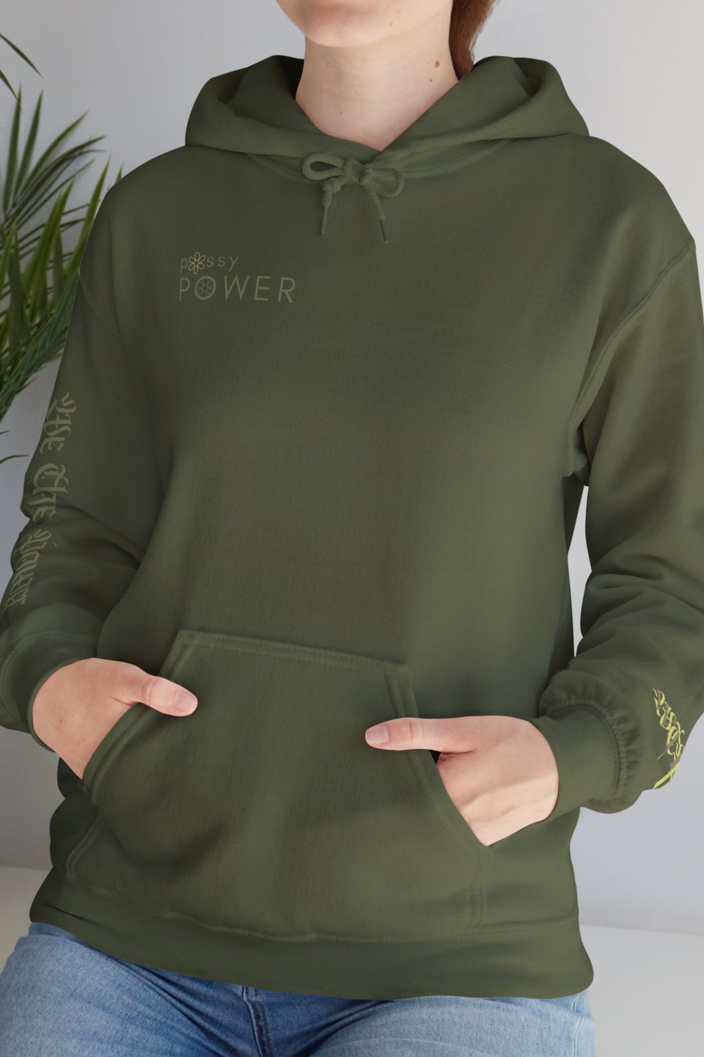 WTP | "P*ssy Power" Sage Logo Hoodie
