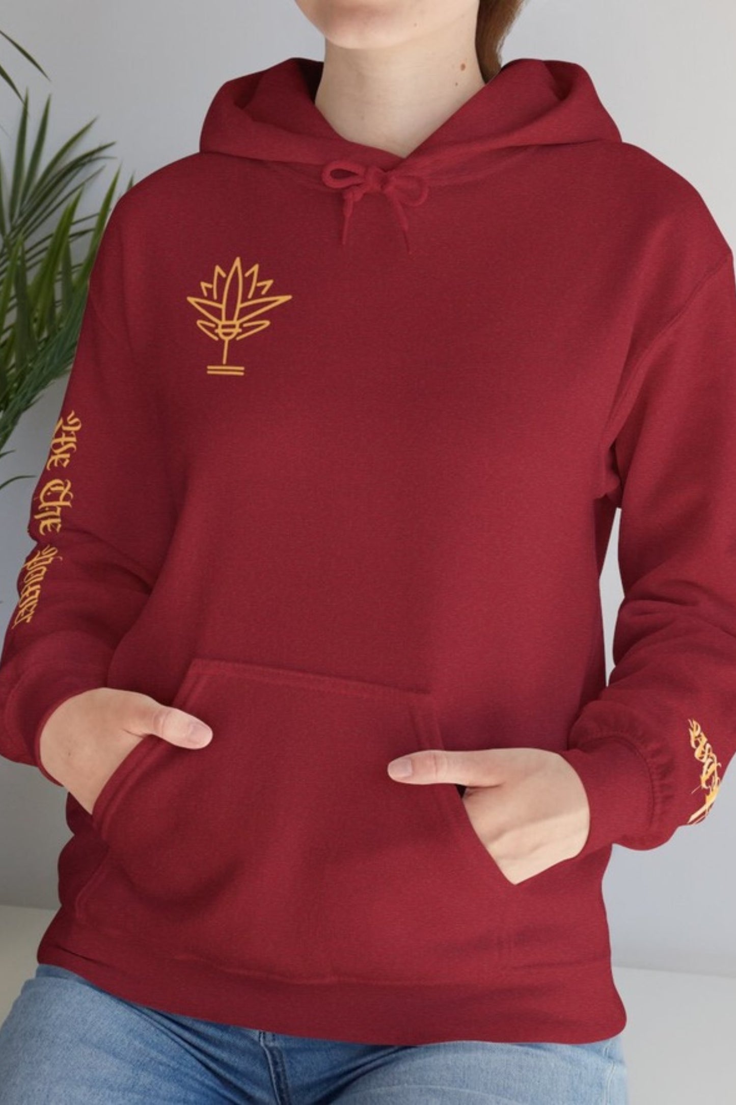 WTP | "The Lotus Project" Antique Cherry Logo Hoodie