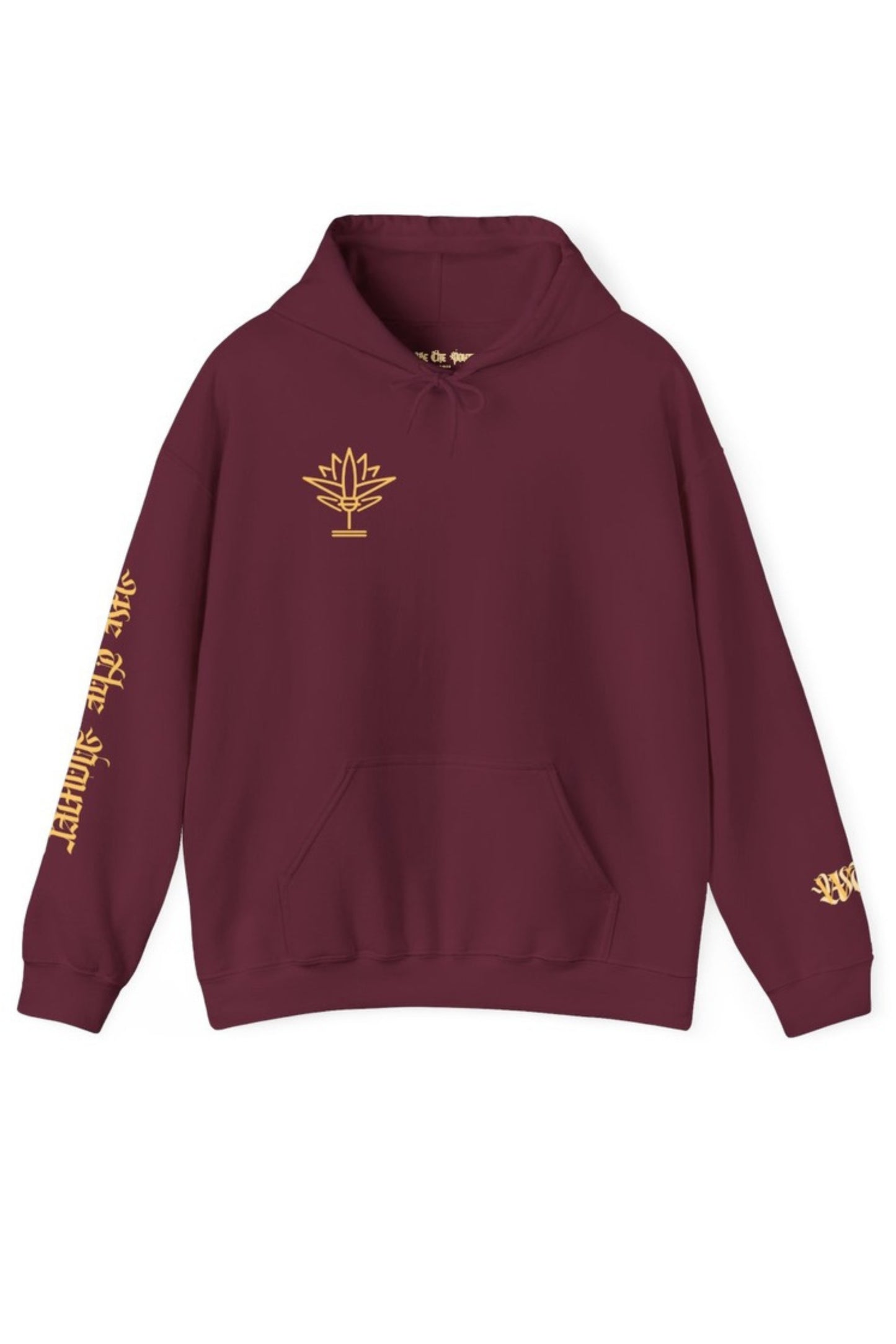 WTP | "The Lotus Project" Maroon Logo Hoodie