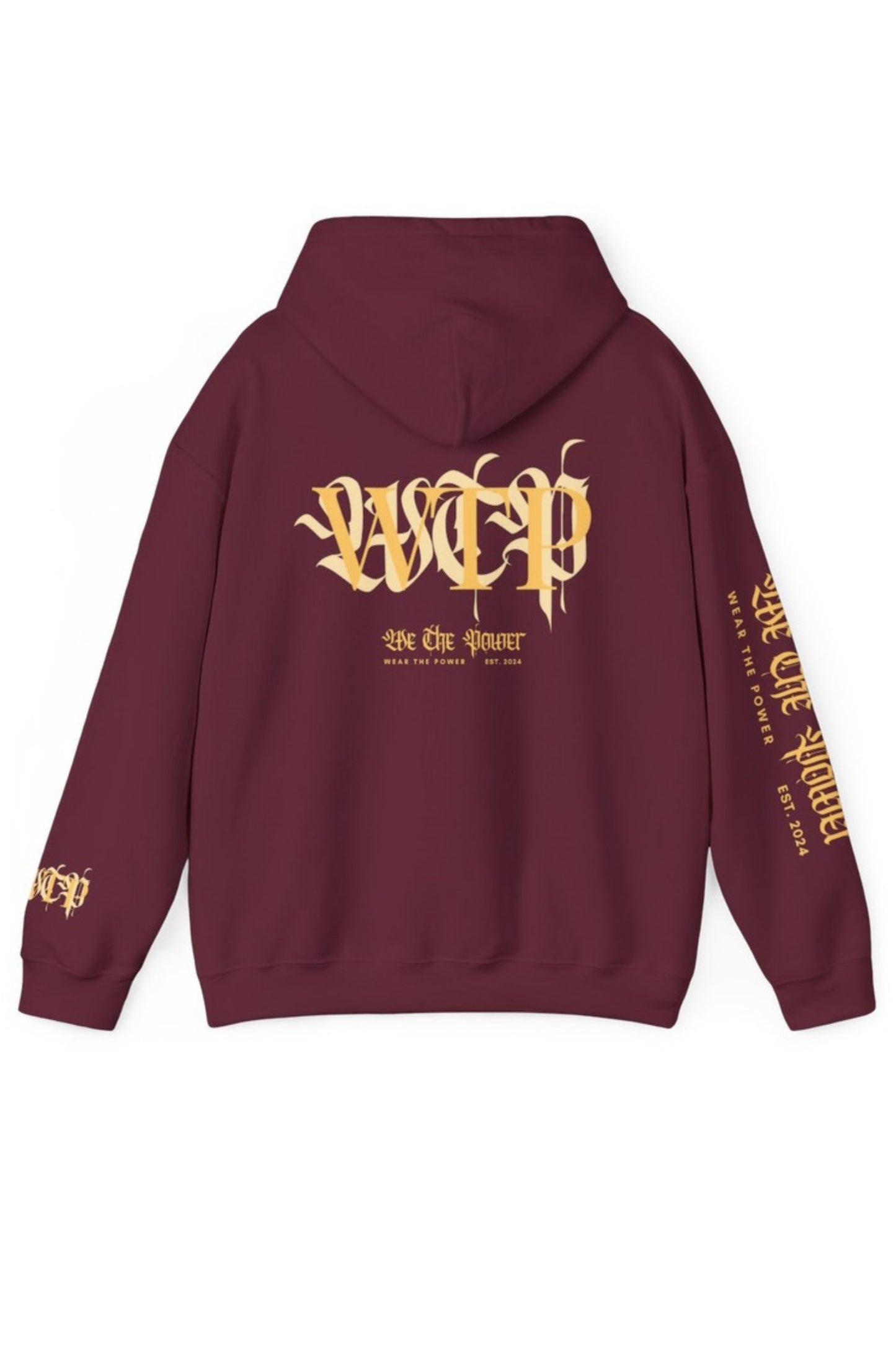 WTP | "The Lotus Project" Maroon Logo Hoodie