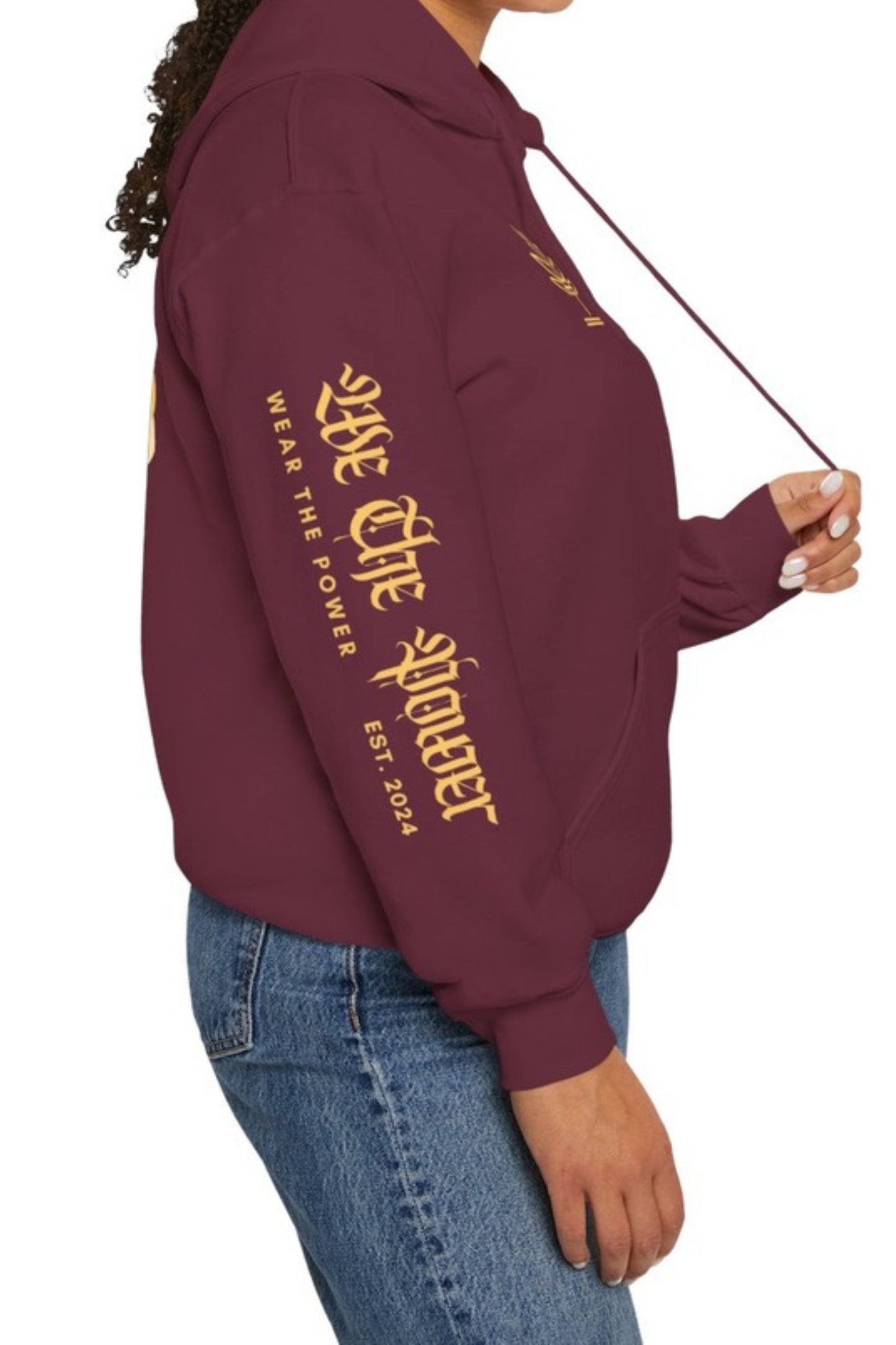 WTP | "The Lotus Project" Maroon Logo Hoodie