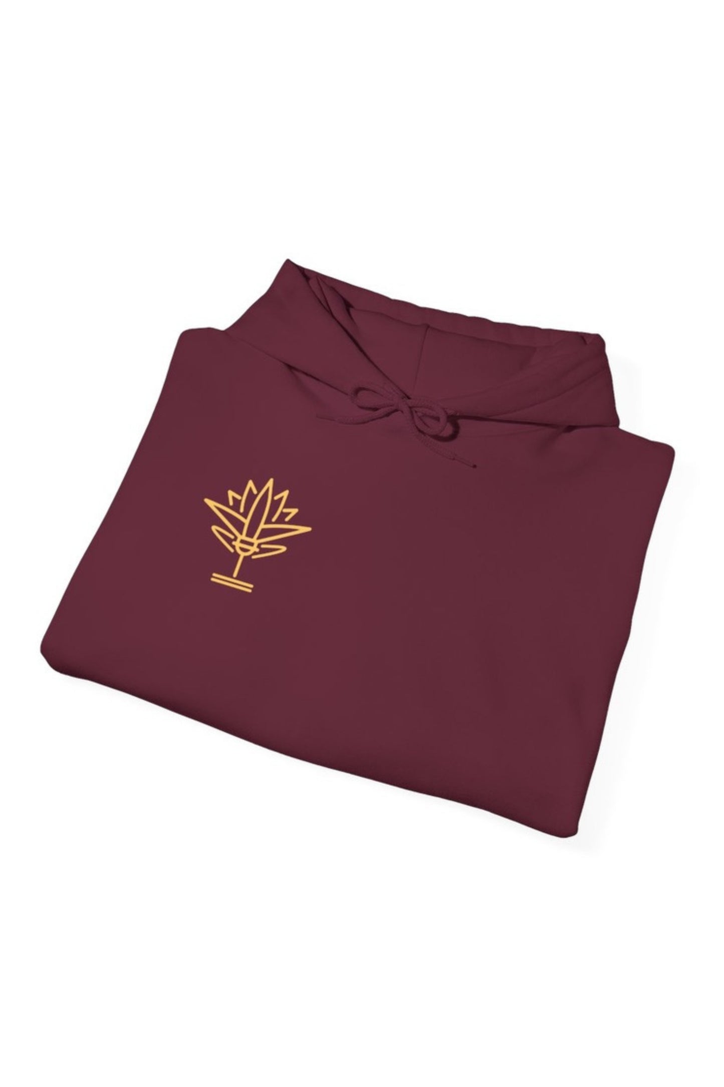 WTP | "The Lotus Project" Maroon Logo Hoodie