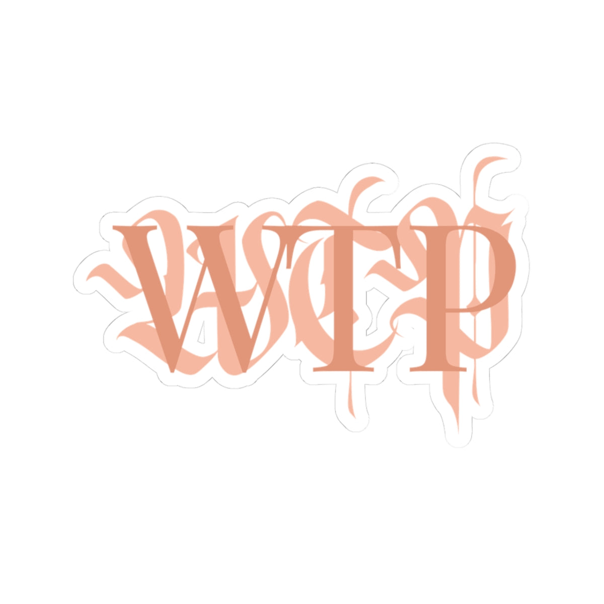 WTP Peach Logo Sticker